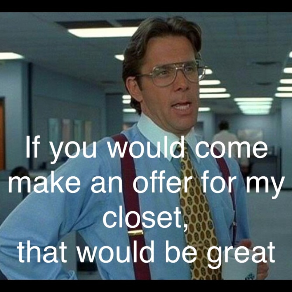 Clearing out my closet!